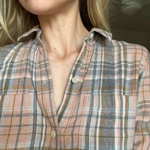 Madewell plaid flannel XS